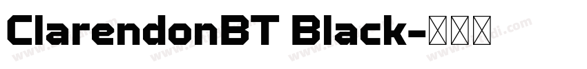 ClarendonBT Black字体转换